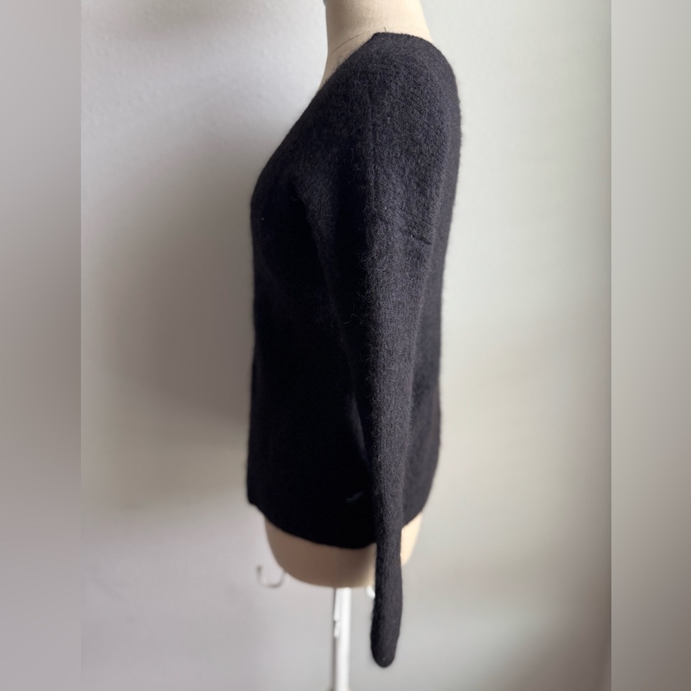 La Maille Sezane Barry Cardigan Mohair Alpaca V-Neck Knit Women’s Button - Picture 4 of 15